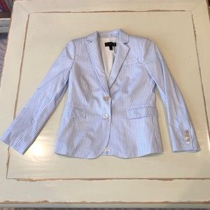 J.Crew Fitted Blazer Shirting Stripe NWT